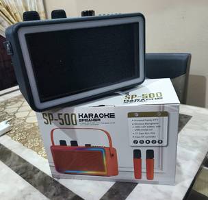 Speaker Karaoke SP-500 Bluetooth + 2 Mikrofon (Bar
