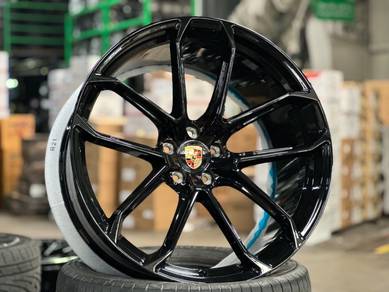 New 22 Blackout Forged Rim Porsche Cayenne Taycan