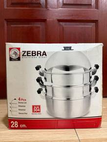 Zebra Stainless Steel Steamer 28cm 
