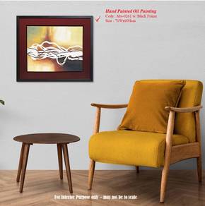 Abstract Hand Painted Oil Painting  (Abs-0261)