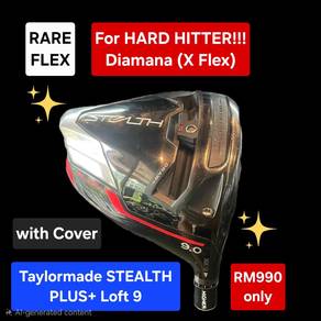 RARE X Flex!!! Taylormade STEALTH PLUS+ 9.0 Driver