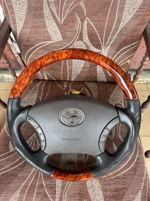 No 29-9-10 Toyota Steering Wheel Walnut Japan