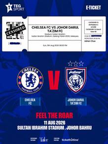 jdt vs Chelsea tickets