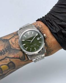 Custom Seiko Mod 40mm Olive Green King Seiko