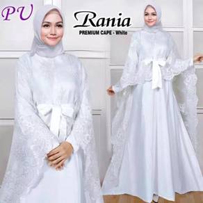 Rania dress long sleeve red white green blue gold