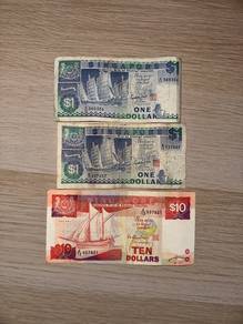 1984 SINGAPORE CASH NOTEs