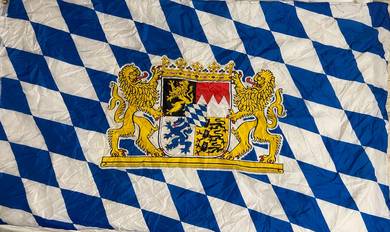 Germany Bavarian Flag #CV Used