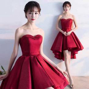 Red black wedding prom bridesmaid dress RBP0253
