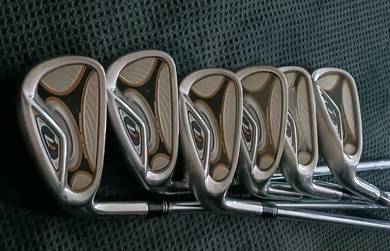 LEFTY Taylormade Golf Irons Set Steel Shaft Left H