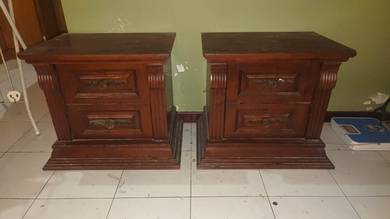 side lamp table hard wood 