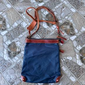 HALEINE sacoche bag from nylon and Tochigi leather