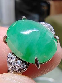 Ice Green Natural Burma Jadeite Jade