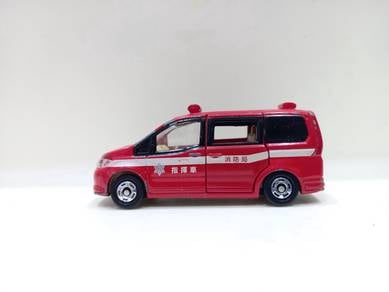 Tomica Nissan Serena Fire Command Car Diecast