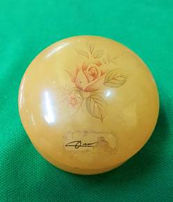Vintage Alabaster Small Jewelry box Trinket box Vi