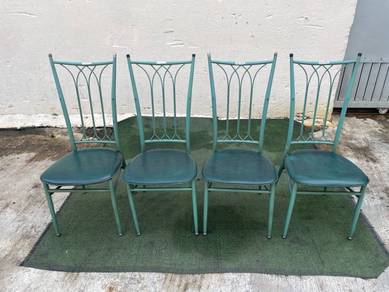 YD35F Kerusi Makan Besi Metal Dining Chair x 4