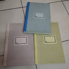 Buku foolscap saiz F4 400 muka surat hardcover