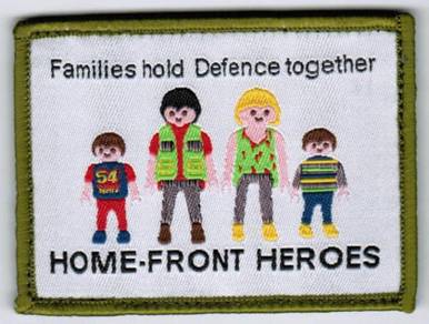Home-Front Heroes Families Hold Defence Patch