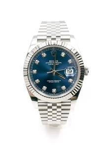 New Rolex Datejust 41 Blue Diamond 126334
