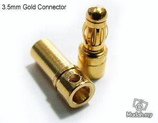 PolyMax 3.5mm Gold Connectors per set of 3 pairs