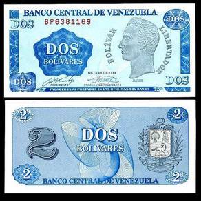 Venezuela 2 bolivares 1989 p 69 unc