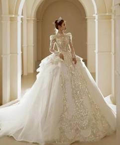 White wedding bridal dress gown RB2413