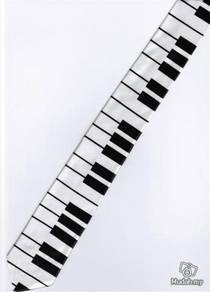 Piano Keyboard Musical Instrument SLIM Neck Tie