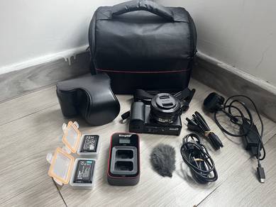 Sony ZV-E10 mirrorless camera with accessories