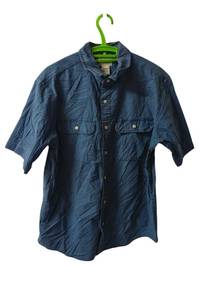 785.L.L. Bean Short Sleeve Button Up Shirt Size L
