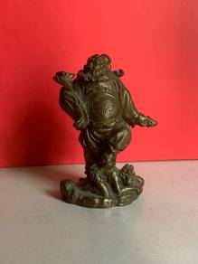 Zhong Kui Brass Figurine