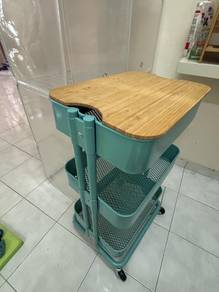 IKEA RÅSKOG Trolley with Bamboo Lid