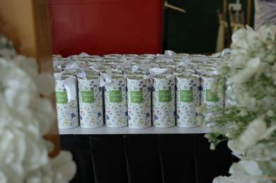 Goodies / doorgift tissue cylinder