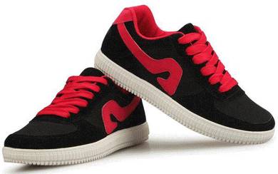 M0244 Stylish Classic Black Sneaker Shoes Kasut