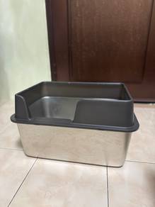 Large Stainless Steel Cat Litter Box - Free Scoop