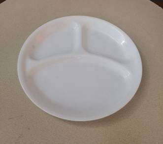 Corelle white divided plate
