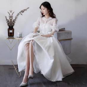 French white wedding bridal dress gown RB2158