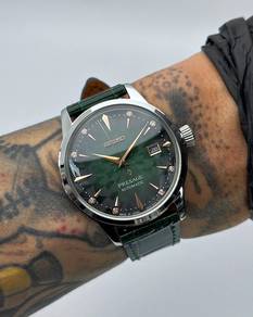 Custom Seiko Mod 40.5mm Green Rose Diamond Sakura
