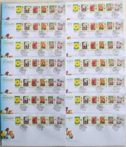 First Day Cover Garden Flowers X 14 Malaysia 2007