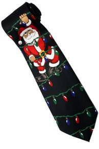 Christmas Santa Claus Xmas #31 Light Neck Tie