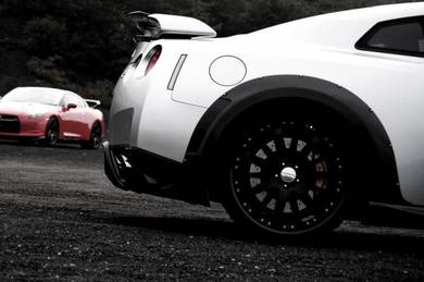 Wald rear fender arch Nissan GTR R35 GTR35 Carbon