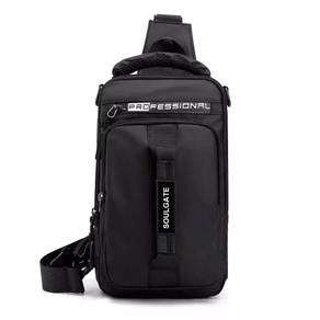 BLACK BEG CROSSBODY CHEST BAG MiNI BACKPACK MURAH