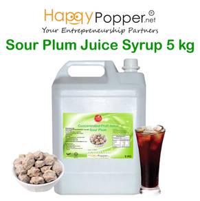 Sirap Concentrated Fruit Juice Syrup Sour Plum 5kg