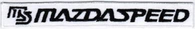 Mazdaspeed WHITE Car Company Racing Emblem Patch