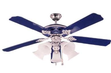 New GLASS Lighting Ceiling FAN n Remote B5