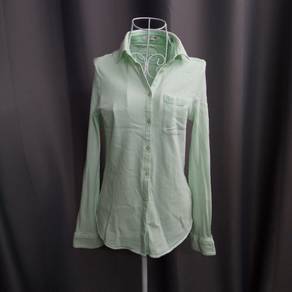 Lacoste green stripes long sleeve shirt