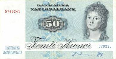 Denmark 50 kroner 1992 - Pick 50d  ef