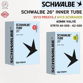 SCHWALBE SV13 AV13 26"INNER TUBE 26X1.50-2.50 40mm