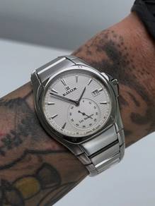 Edox Les Bémonts Silver Guilloché Dial Small