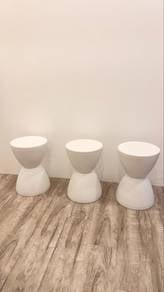 White Stool / White Chair 
