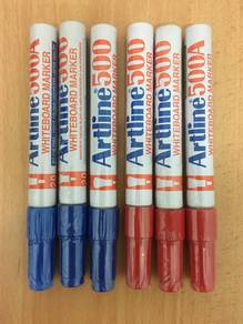 Artline WhiteBoard Marker Pen 500 (Red & Blue)