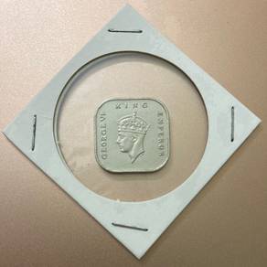 1 CENT KING GEORGE VI 1943 - Silver Plated - GEF